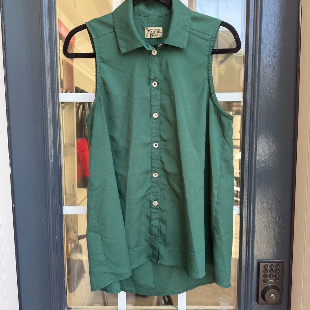 Show Me Your MuMu Green Sleeveless Top